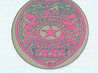 Top flight Security Of the world 3d Design Drink Coaster