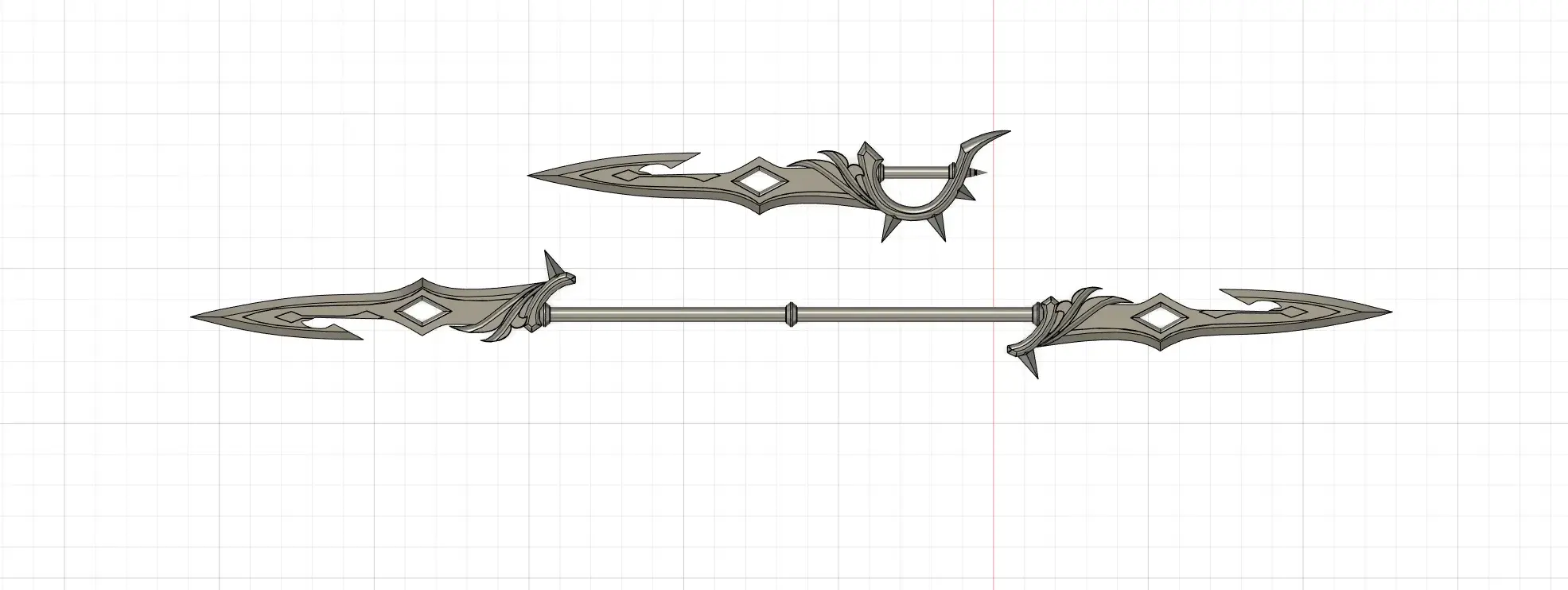 Cosplay STL Descarga - Childe Water / Hydro weapons ( Pack ) - Genshin ...