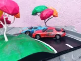 Low Poly Drift Diorama - 1/48 Scale Car Display Base-3