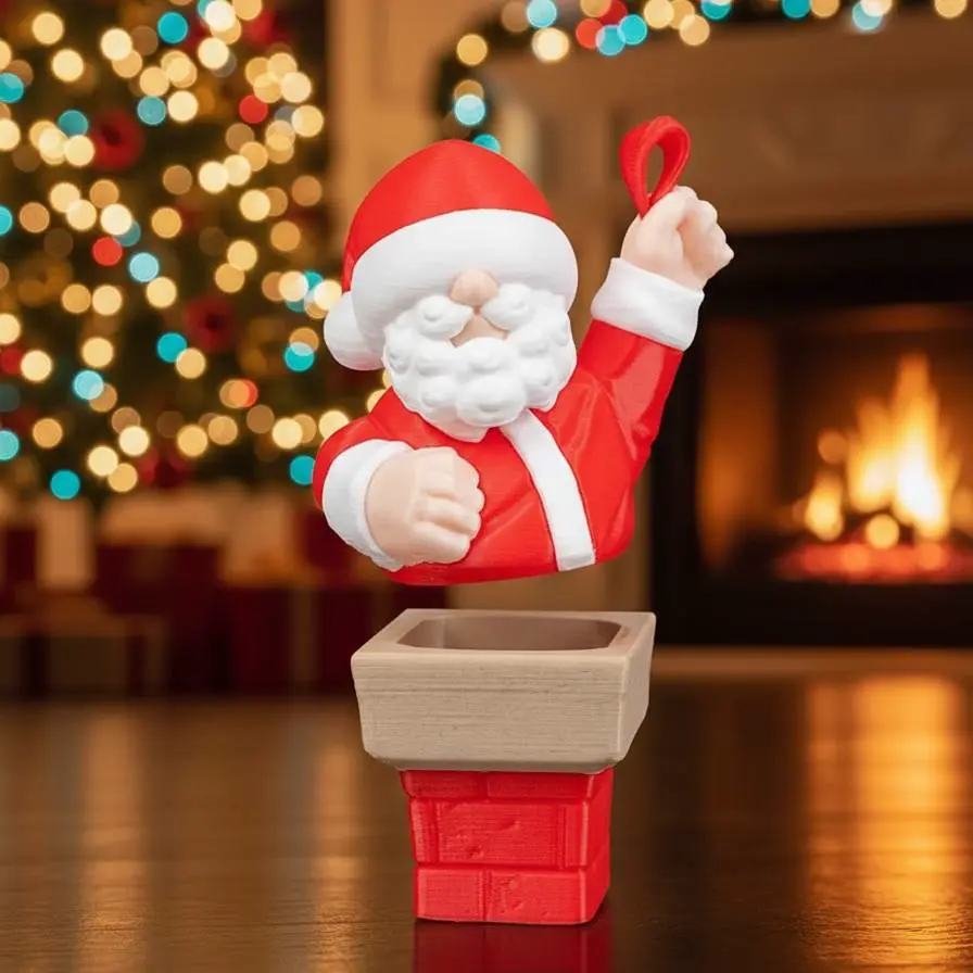 Christmas Santa ornament (parts)