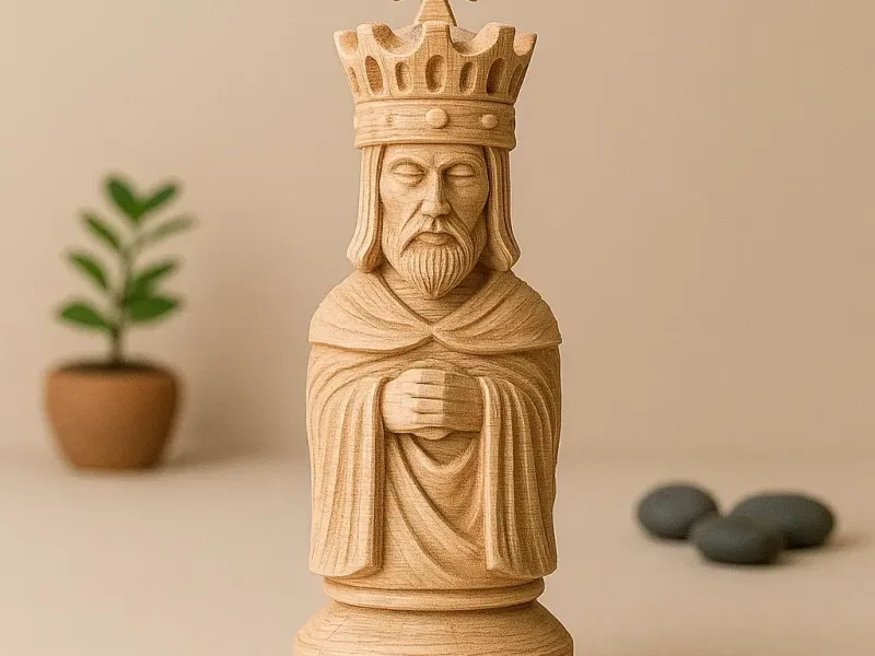 Chess Hand Carved King