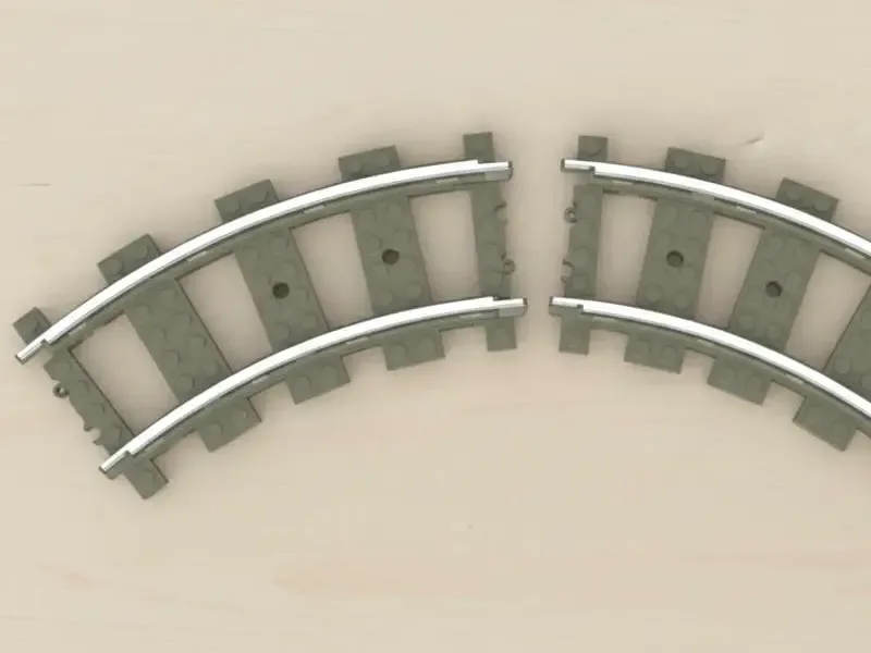 Via de Tren Lego Curva
