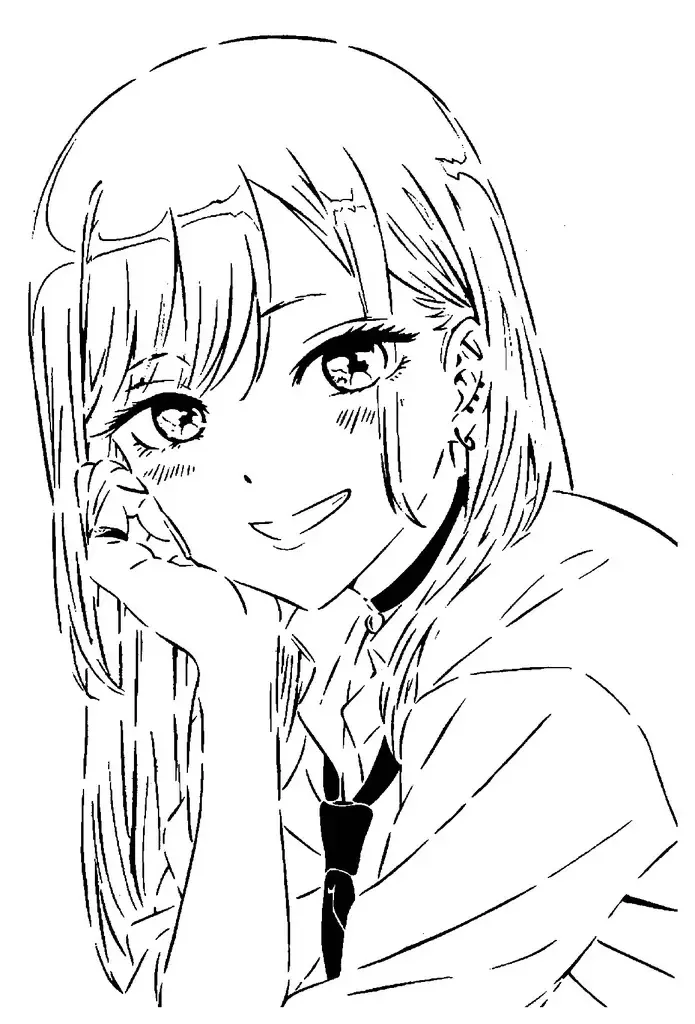 Marin Kitagawa stencil 3