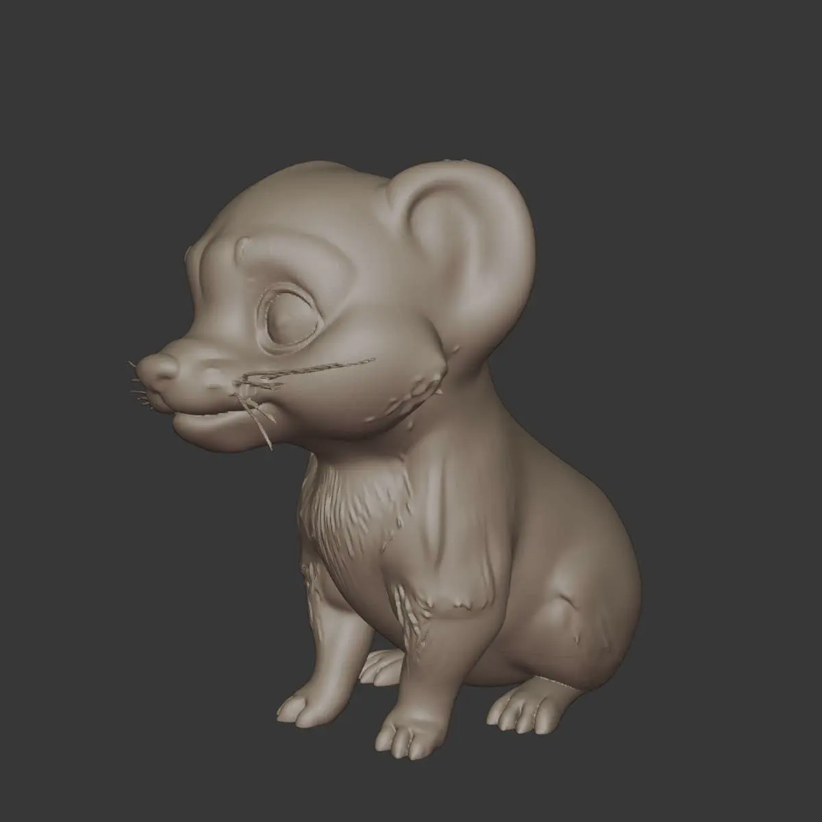 Fretka (Ferret) – Playful Small Mammal 3D Printable Figurine