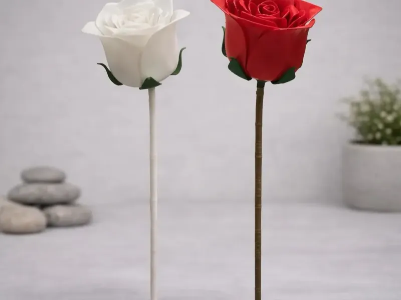 Easy to Print CC0 Rose with stam