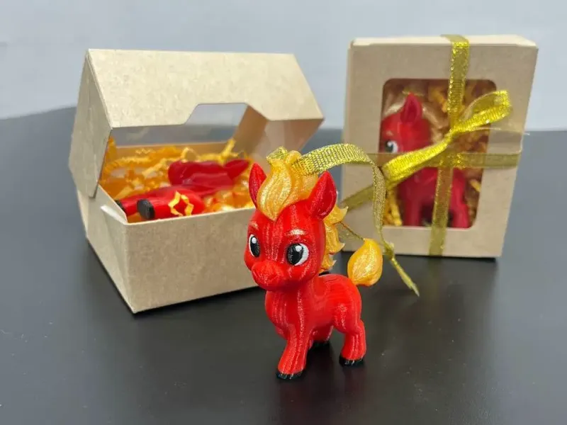 Symbol of 2026 - red fire horse