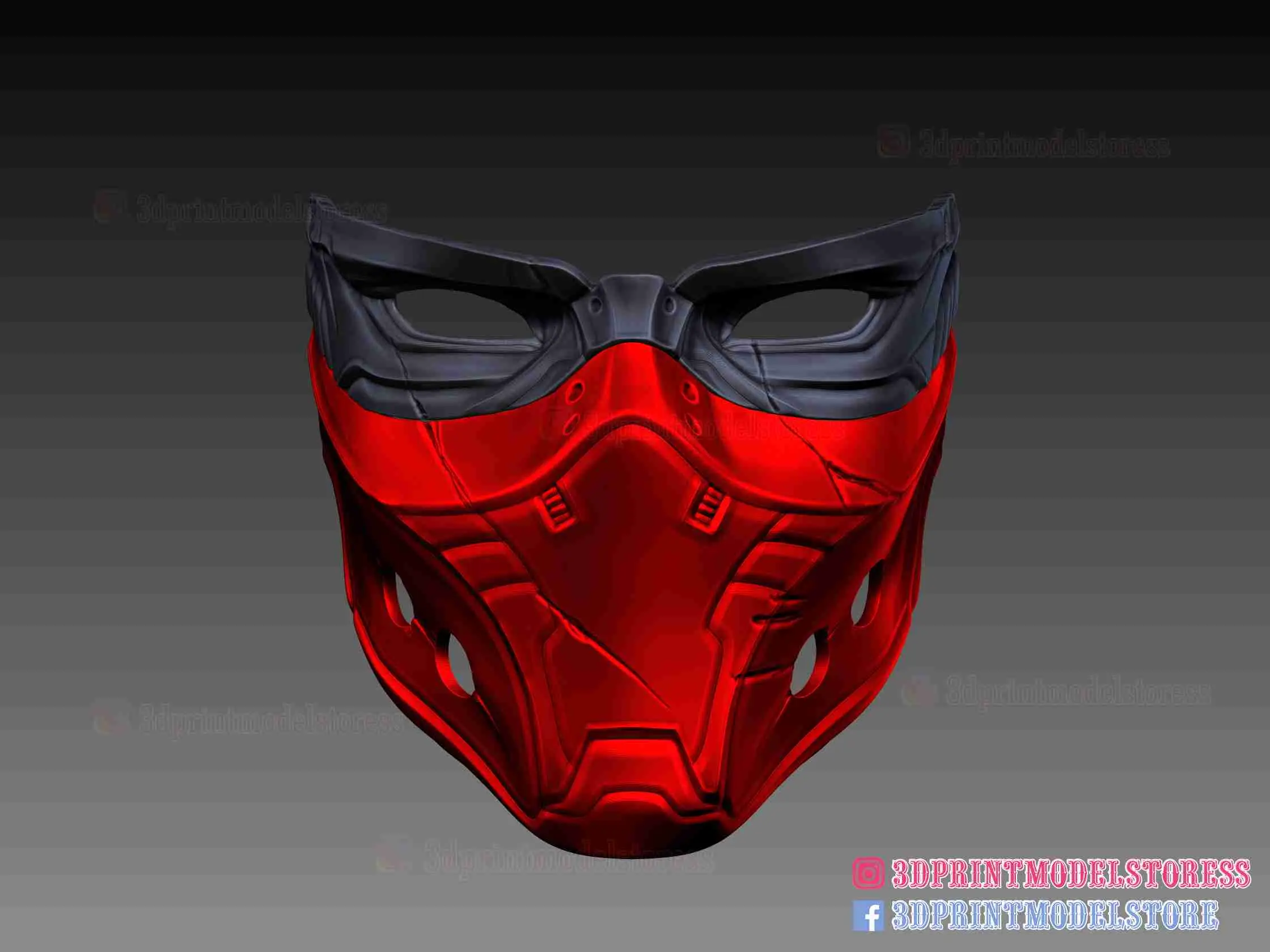 Red Hood Mask - DC Comics Cosplay