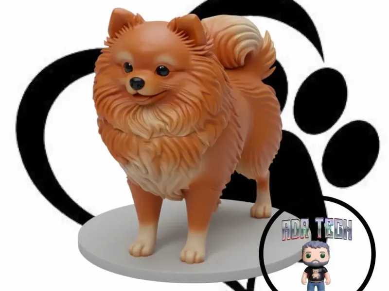 Pomeranian (Spitz) Sculpture