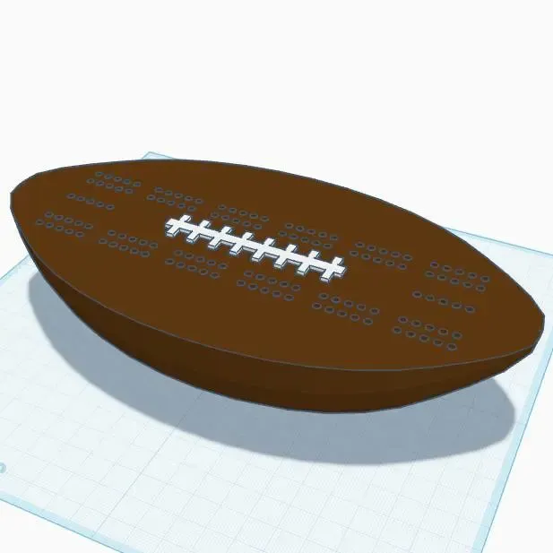 Football Cribbage Board