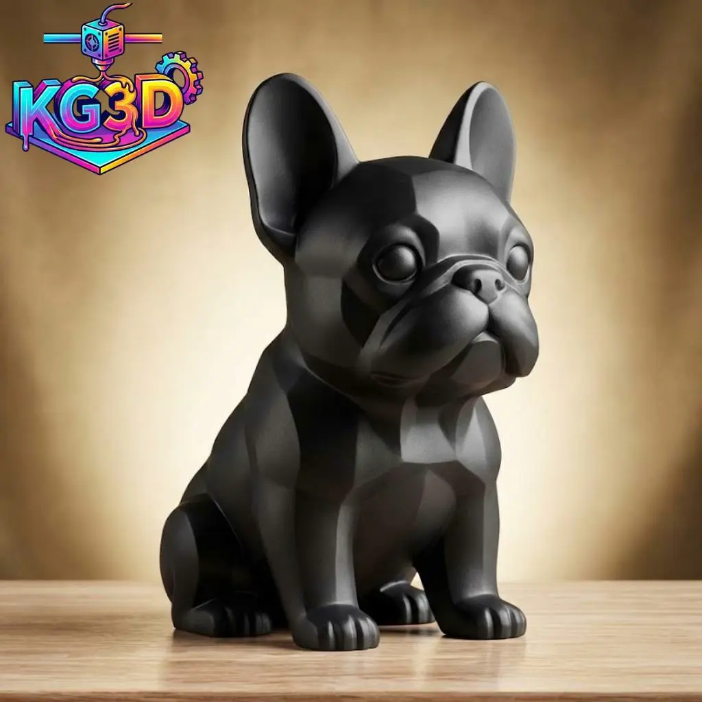 Bulldog Chibi Dog Figurine