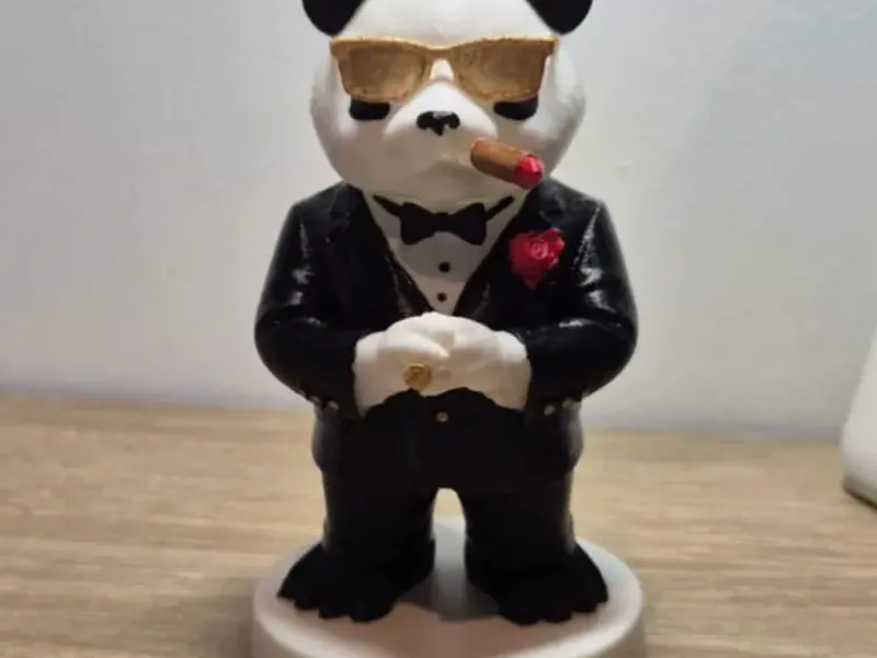 Statue Panda-Kostüm