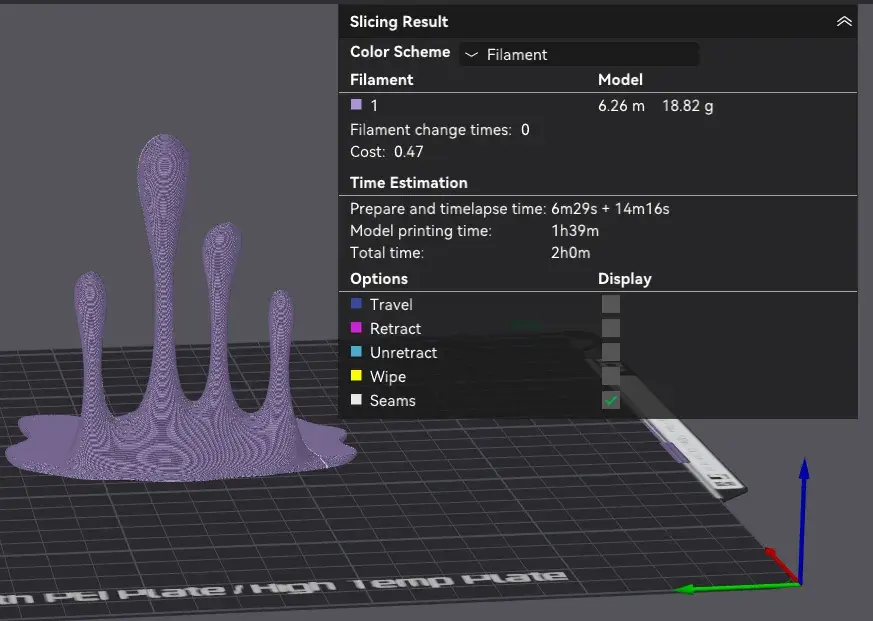 Dripping Puddle Decoration - No Supports Required