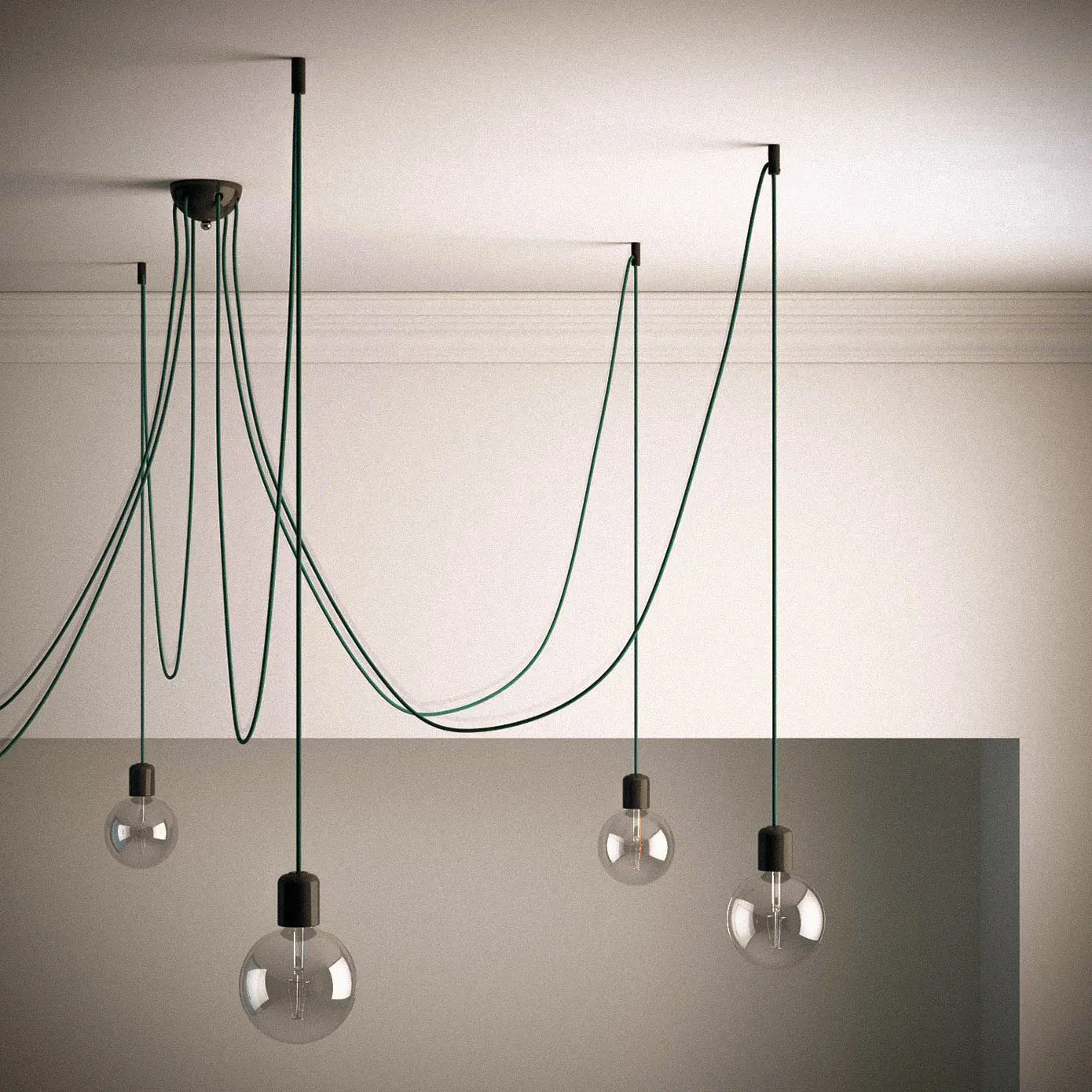 Ceiling hook to make your own pendant lamp