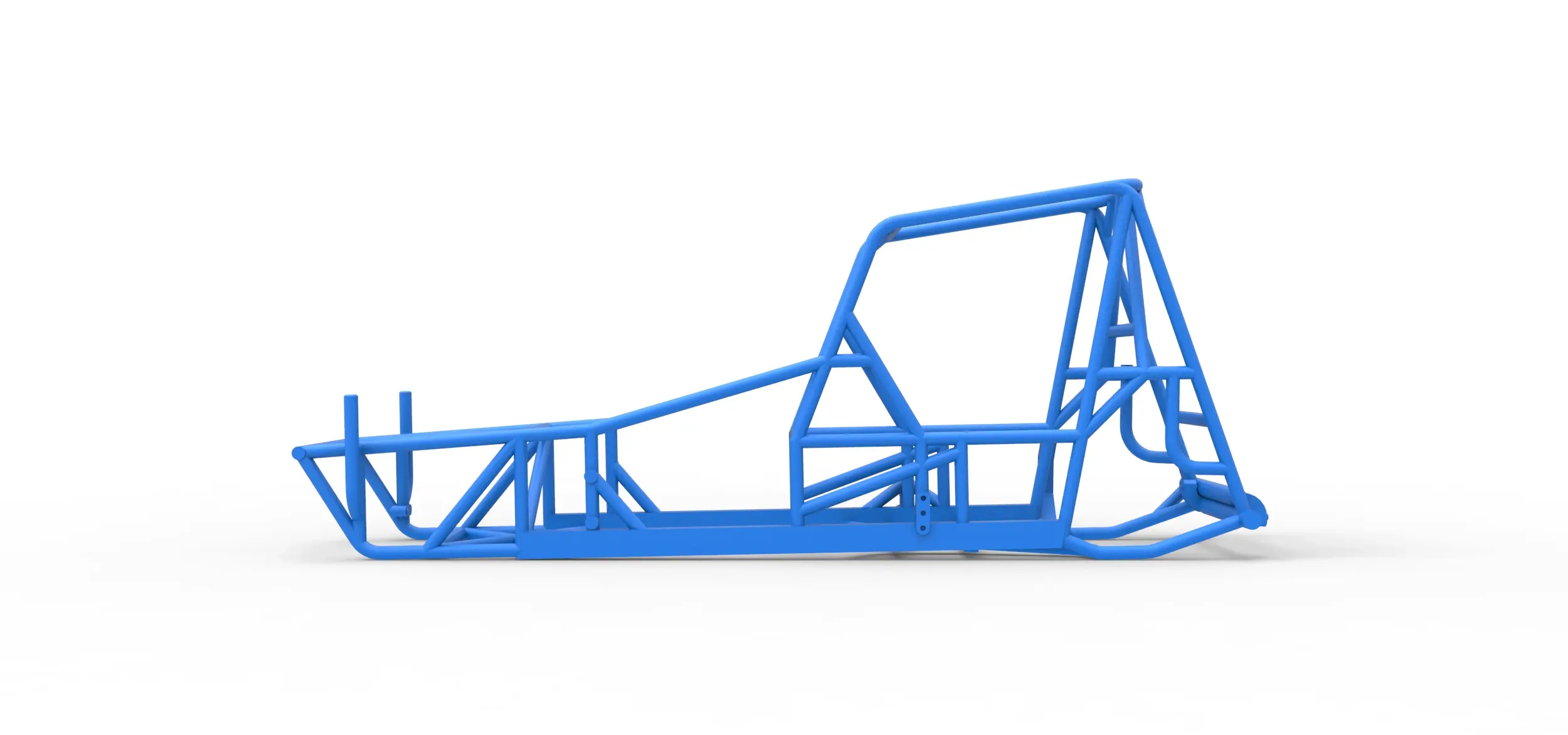Frame of Vintage Northeast Dirt Modified stock car 1:25