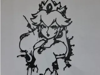 stencil peach