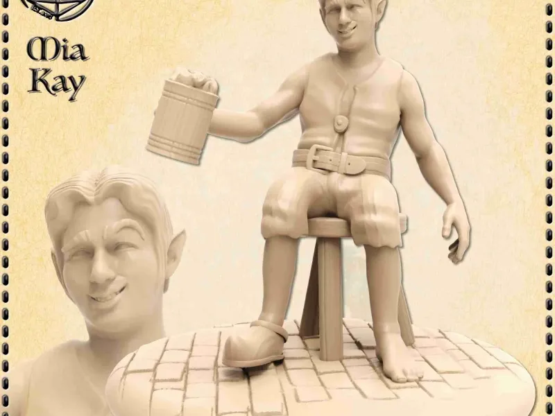Halfling Seated Bar Guest