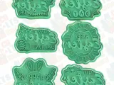 Easter lettering cookie cutter set of 6-0