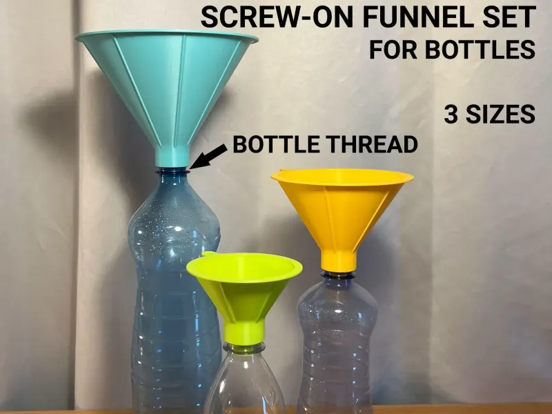 Screw-On Funnel Set for Bottles