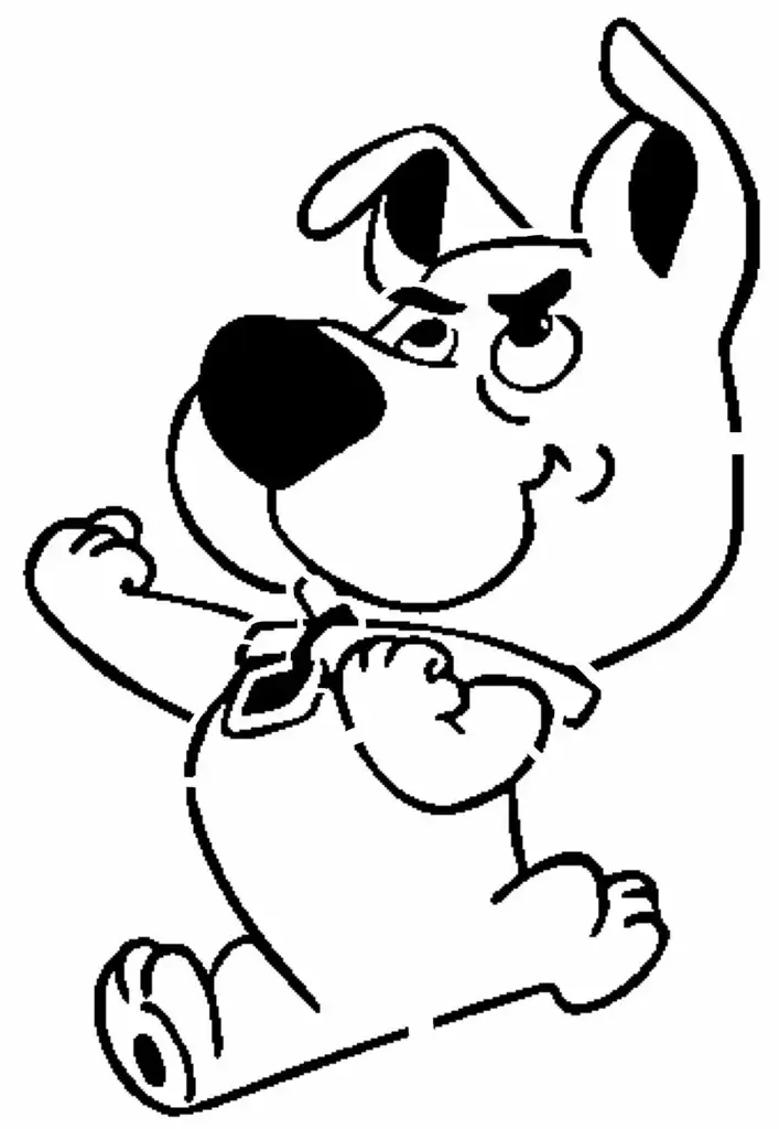Scrappy Doo stencil