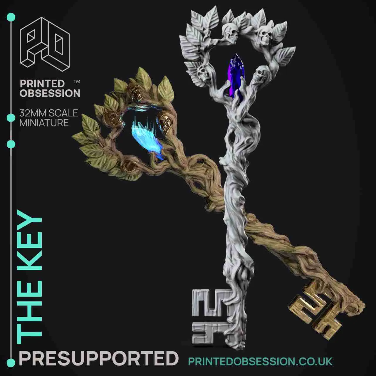 The Key- Faywild Vs Shadowfell-Presupported- 32mm scale
