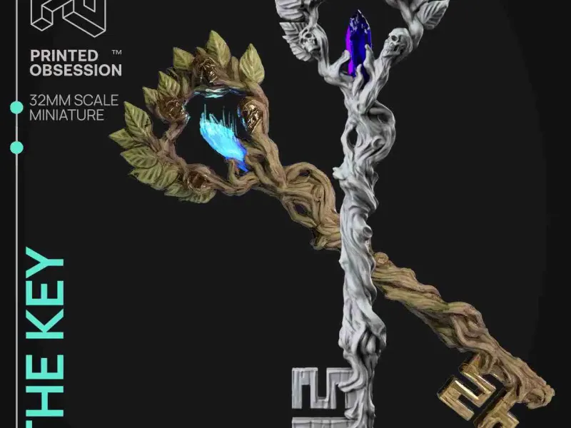 The Key- Faywild Vs Shadowfell-Presupported- 32mm scale