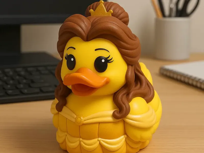 Rubberen Eend - Prinses Belle model - 3D-print