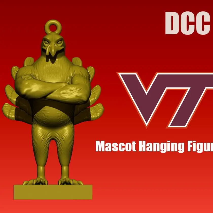 NCAA- Mascot Hanging Figurine VIRGINIA TECH HOKIES