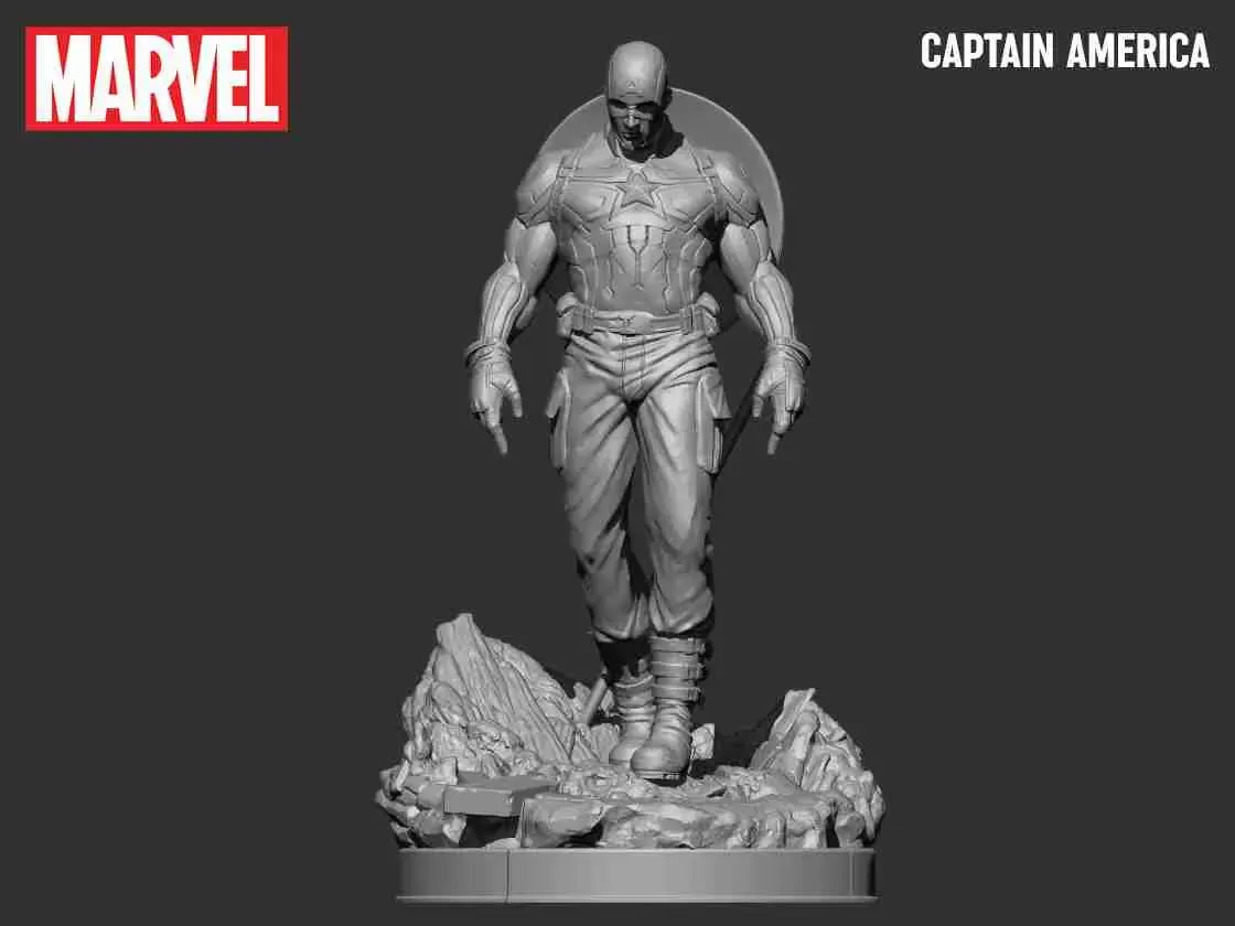 Captain America 3d print model