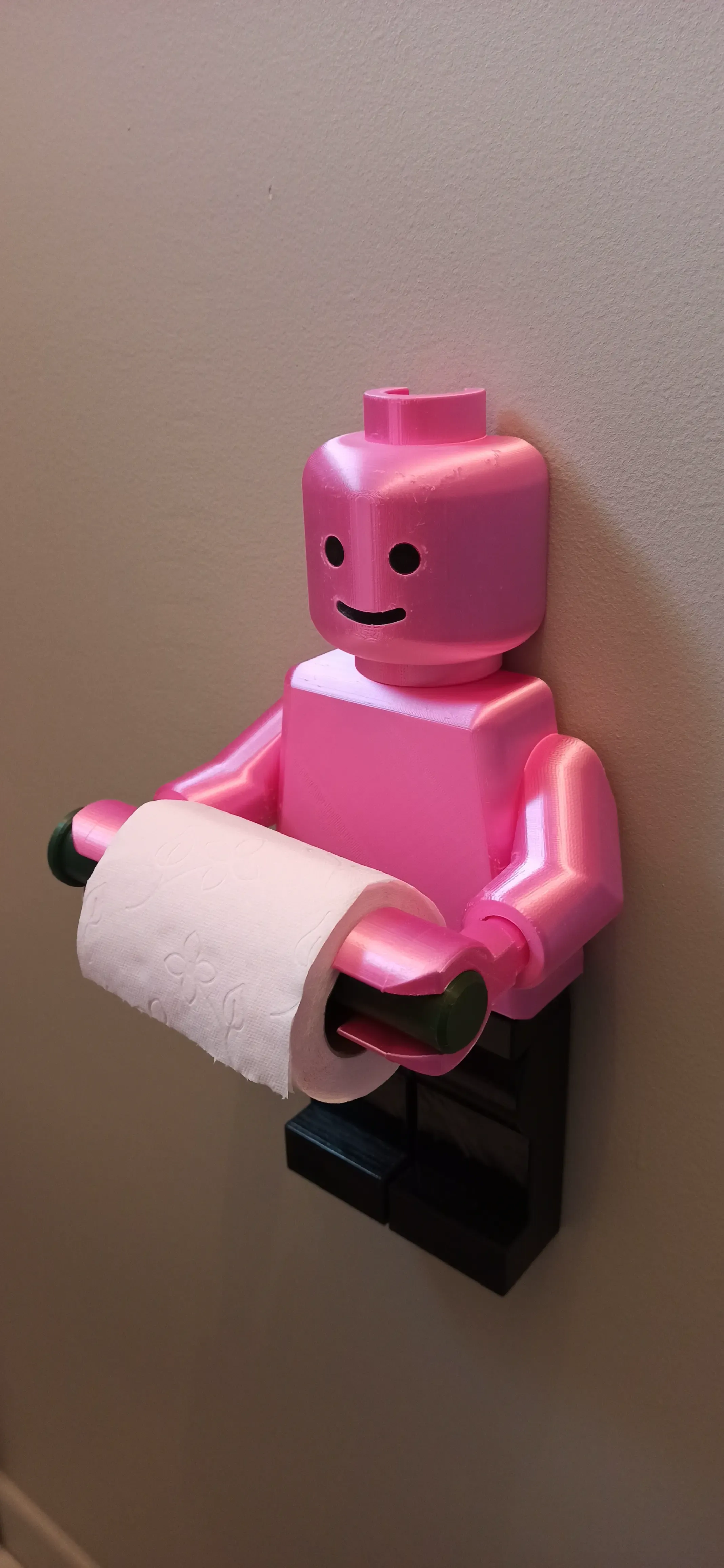 Lego man toilet holder
