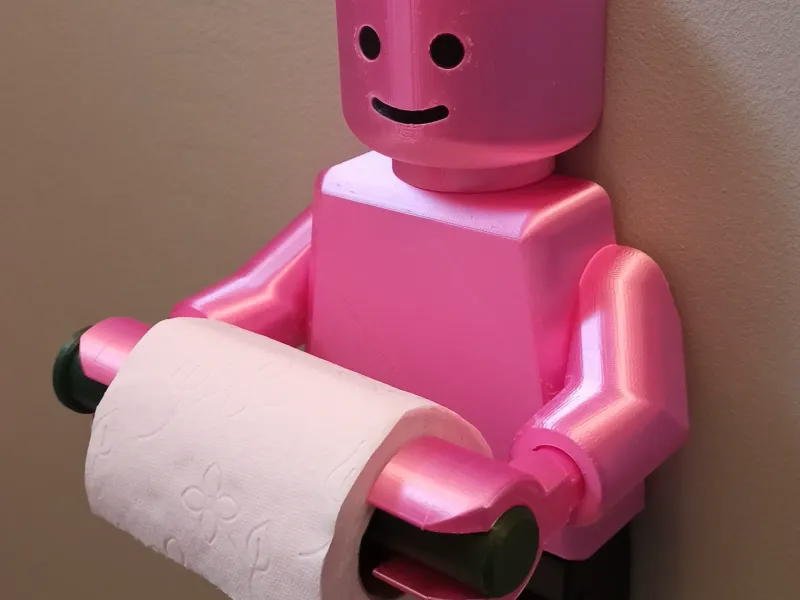 Support de toilette pour bonhomme Lego