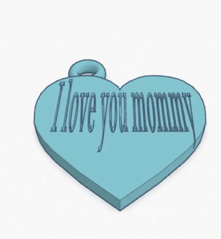 I love you mommy heart