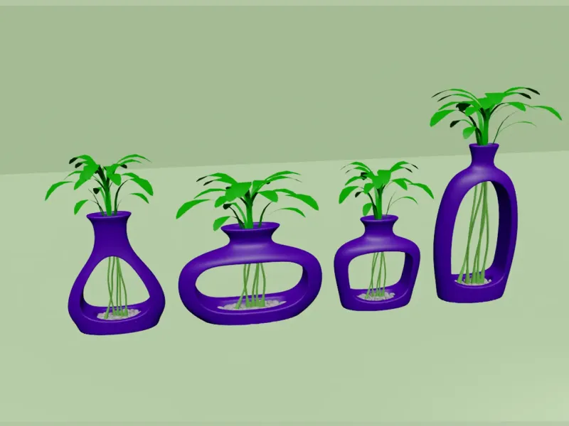 04 Empty Vases Collection - Modern Plant Vase