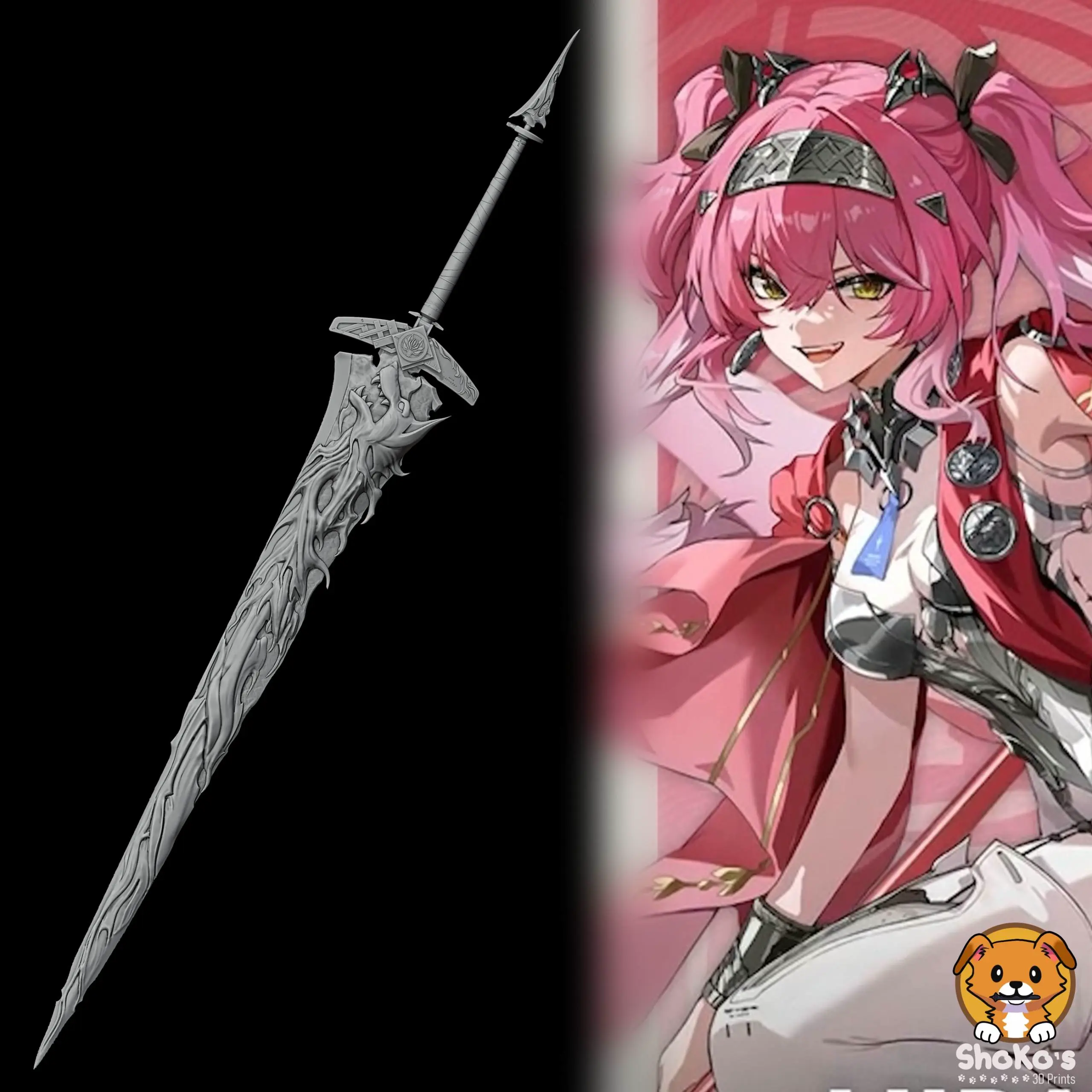 Lupa - Signature Sword - Wuthering Waves Cosplay Prop