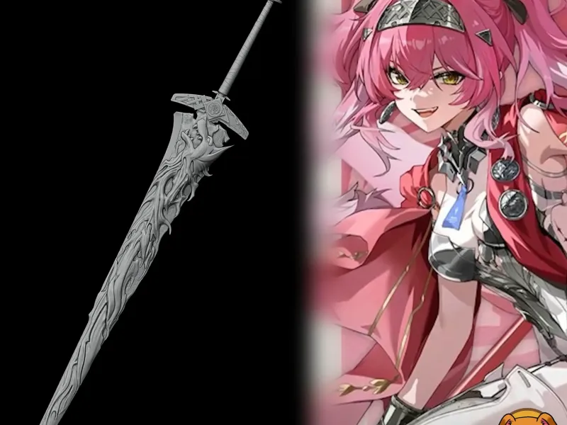 Lupa - Signature Sword - Wuthering Waves Cosplay Prop