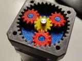 WORKING - Planetary GearBox, no bearings - JUST PRINT!-0