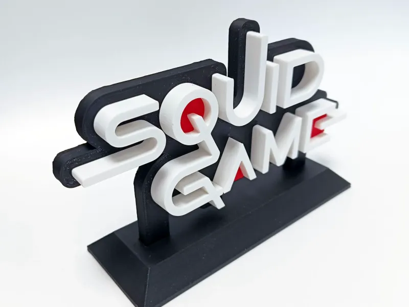3D логотип Игра в кальмара