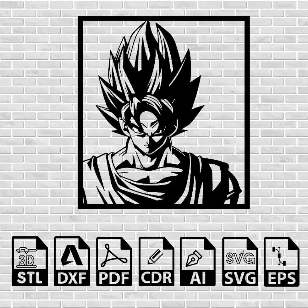 DRAGON BALL - GOKU ART DECORATION - ANIME 3D PRINTING