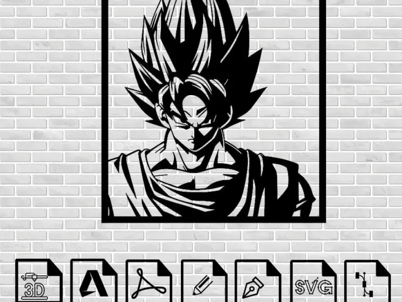 DRAGON BALL - GOKU ART DECORATION - ANIME 3D PRINTING