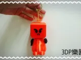 3D robot keychain ( angry)-0