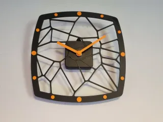 Modern Voronoi Wall Clock