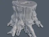 Tree Trunk Stump STL – Realistic Tree Base for Diorama & Ter-8