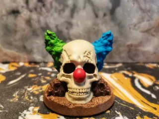 Clown Skull (Ha-Ha! Base 40mm)
