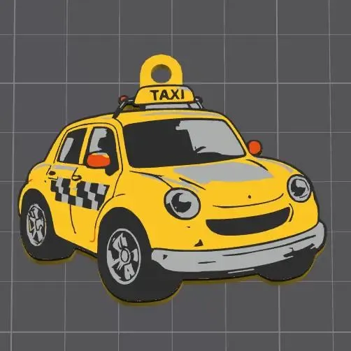 LLavero Taxi Divertido – Diseño Único