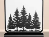 Pine Forest Line Art Decor – 3D Printable Table Decoration-1