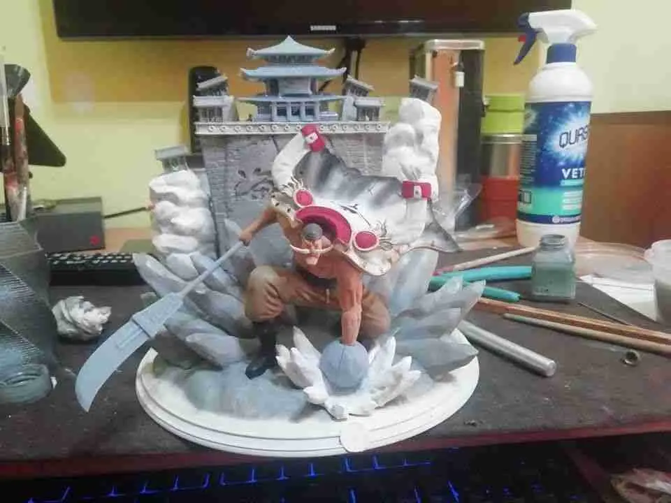 ONEPIECE EDWARD NEWGATE WHITEBEARD IN MARINEFORD 3Druckbar