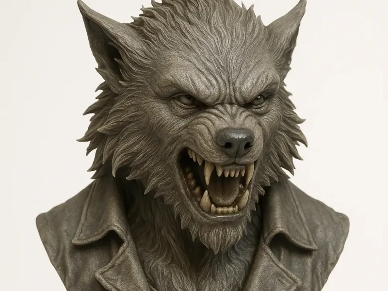 Werewolf bust