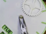 Clock with day and date-5