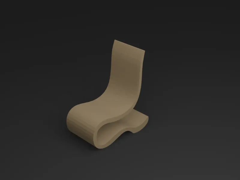 3D printable flex chair