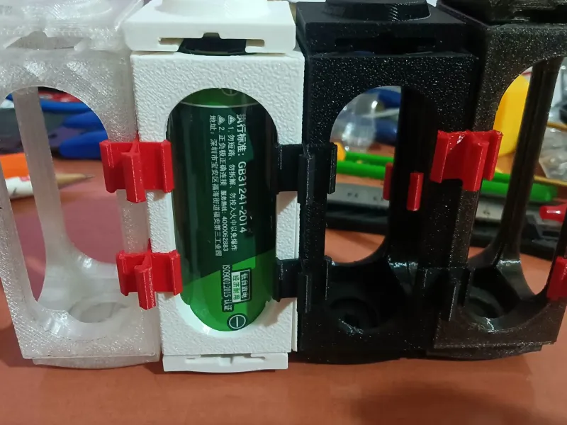 18650 26650 21700 半田付け不要バッテリーケース battery case