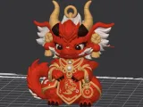 Guardian Dragon — Ornate Ceremonial Keychain-3